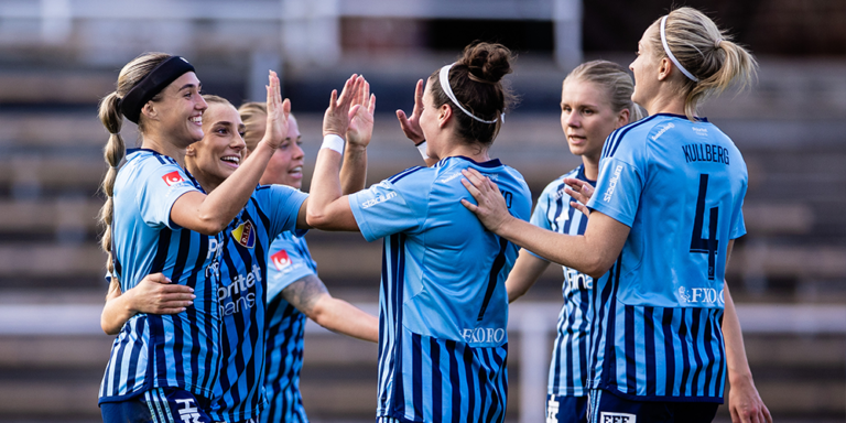 Pia Sundhage på besök hos Djurgårdens IF