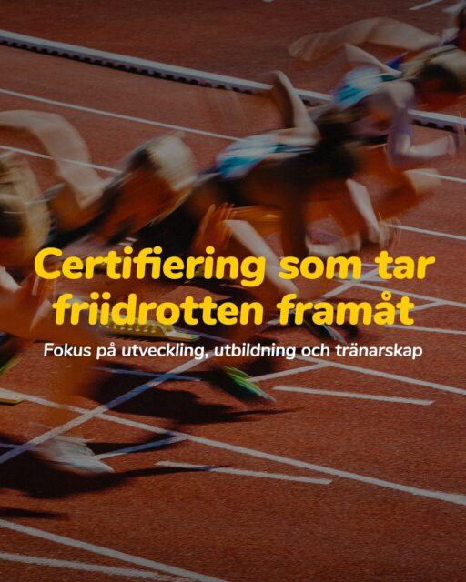 Ny riktning i svensk idrott.

Svensk Friidrott inför certifiering för tränare.

Från engagemang till struktur.
Tydligare väg in.
Högre kvalitet.

Bättre förutsättningar att stanna kvar.
För EPOS är det här exakt rätt steg.

Fler tränare.
Fler kvinnor.
Starkare elitidrott.

Det här är hur förändring börjar.

Läs hela nyheten på Svensk Friidrotts sida.